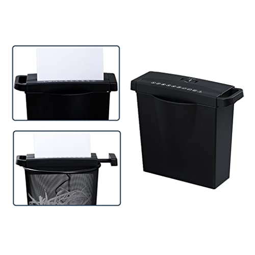 6 Strip Cut Paper Shredder Micro Cut Paper Photo Portable Electric Silent A4 Home Office Use 7L Capacity