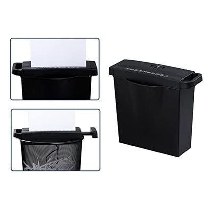6 Strip Cut Paper Shredder Micro Cut Paper Photo Portable Electric Silent A4 Home Office Use 7L Capacity