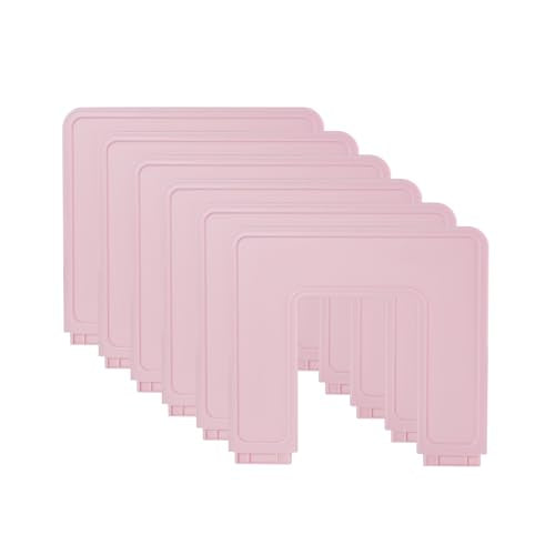 Adjustable File Sorter Accessories 6 Pieces Upright Plates, Expandable File Folder Holder Accessory, Desktop Binder Organizer, School Office File Organizer, Pink - color: Pink, size: Accessories-6pcs