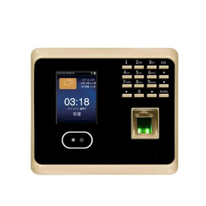 2.8 Inch LCD Time Clock for Small Businesses WiFi Fingerprint Face Recognition Access Control Time Attendance System for Small Businesses(Attendance Gold) - color: Attendance Gold