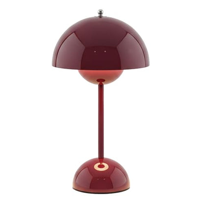 NordGlow Scandinavian LED Desk Lamp – Red, Adjustable Dimmable Table Lamp, Modern Minimalist Design, Energy-Efficient LED, Home & Office Lighting - color: Red