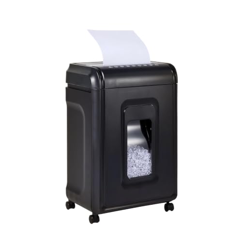 18‑Sheet Micro‑Cut Paper Shredder for Home Office – P‑4 Security, 30‑Min Continuous Run, 7‑Gallon Bin, Portable on 360° Casters, Anti‑Jam, Quiet Micro‑Cut Document Shredder
