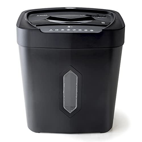 Aurora 12-Sheet Crosscut Paper and Credit Card Shredder with 5.2 gal Wastebasket - style: 12-Sheet Crosscut