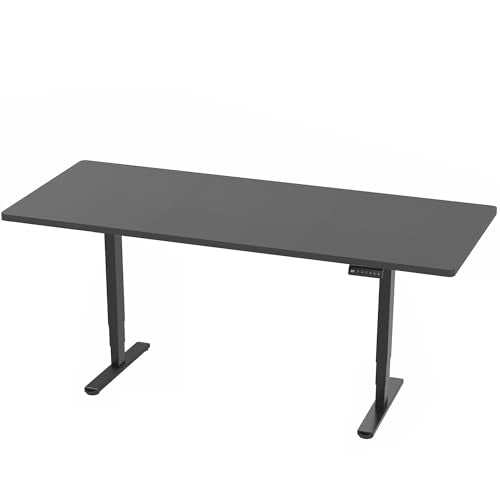 VIVO Black 83 x 30 in Standing Desk, DESK-KIT-2B8B - color: Black Top / Black Frame, size: 83 x 30