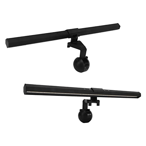 Monitor Light Bar Touch Control 3 Light Modes Dimmable USB Powered LED Computer Monitor Screen Lamp for Office Home with Adjustable Clamp Base and Asymmetric Optics
