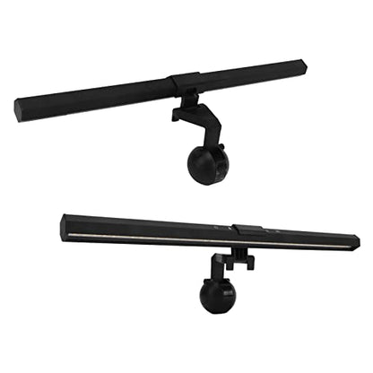 Monitor Light Bar Touch Control 3 Light Modes Dimmable USB Powered LED Computer Monitor Screen Lamp for Office Home with Adjustable Clamp Base and Asymmetric Optics