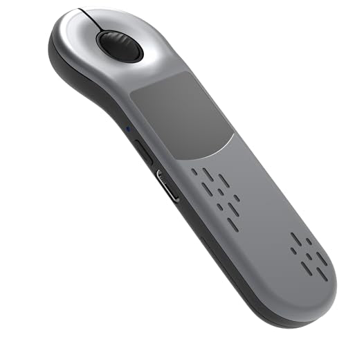 Air Mouse Rechargeable Wireless Presenter with Touchpad for PC/Laptop/iOS/Android, Bluetooth Remote Control for PowerPoint/Keynote/TikTok/Camera/Kindle App (Silver) - color: Silver