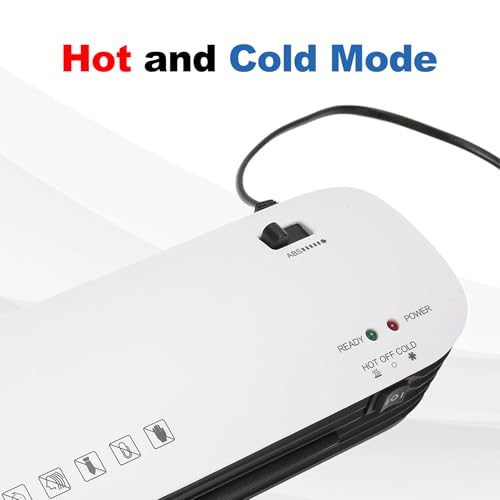 ASHATA SL299 Thermal Laminator Machine, 9 inch Hot Cold Laminating Machine with Paper Cutter and Corner Rounder, Anti Jam Lamination Machine for Laminate Recipe Cards, Photos and