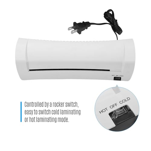 OSMILE SL200 Laminator Machine for Hot and Cold Lamination - A4 Size Document Photo and Card Laminating Machine with 230mm Entry Width - Two Roller System for Home and Office Use
