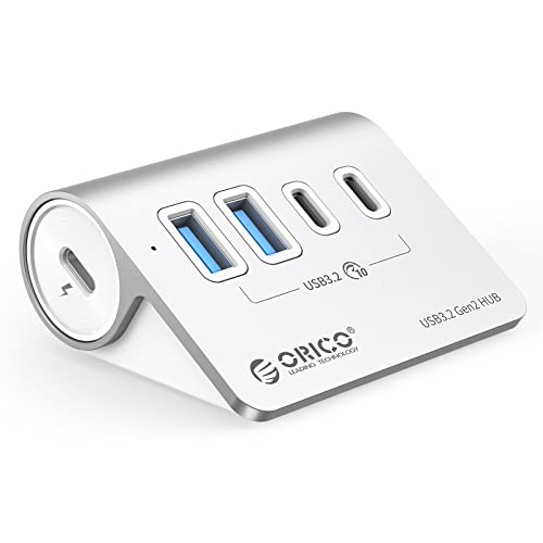 ORICO 4-Port Desktop USB 3.2 Hub, 10Gbps Aluminium USB Splitter for Laptop - size: 50cm, style: M3CU2