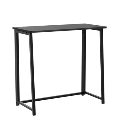 WOHOMO Folding Desk, 31.5" Foldable Computer Table for Small Spaces, Black - color: Black, size: Small Size:31.5 x 15.7