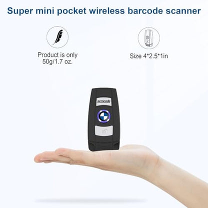 2D QR Barcode Scanner Omnidirectional Hands-Free USB Automatic Barcode Reader for Mobile Payment Computer Screen Scan - color: Black