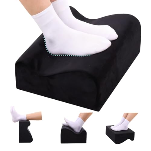 Work Foot Rest Under Desk,Comfort Foot Rest for Couch | Foot Rest For Under Desk at Work At Soft Ergonomic Footrest Support Foot Pillow Heel Chair Leg Elevation Pillow Black - color: Black