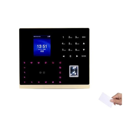 Biometric Face Recognitiontime Attendance System Fingerprint Door Access Control Time Clock for Small Businesses for Small Businesses,Black-ID adms - size: ID adms