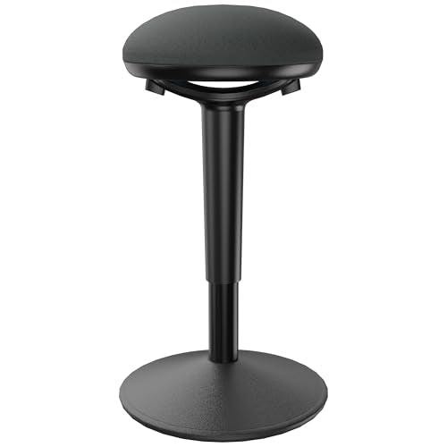 Standing Desk Chair with 360-Degree Standing Desk Chair with Memory Foam Seat Cushion, Lightweight & Flexible - color: R22-black