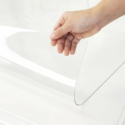 Warmstar Clear Table Cover Protector 14 x 24 Inch,1.5mm Thick Table Cover - size: 14" x 24"