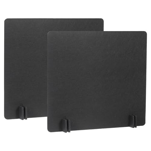PATIKIL Desk Divider, 2 Set 24 x 24 Inch Acoustic Freestanding Desk Divider Desk Privacy Panel with 8 Pcs Support Feet for Library Office Workstation, Black - color: Black, size: 24 x 24 Inch