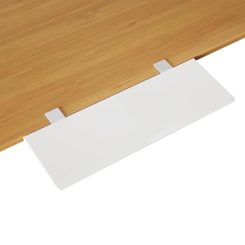 BONTEC Ergonomics Desk Extender Tray, 27.2 x 9.5 Inch, White | 90° Foldable Keyboard Tray Platform, Table Mount Arm Rest Shelf, Clamp on Computer Arm Rest for Office Use - color: White, size: 27"*9.5"(69cm*24cm)
