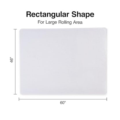 Staples Carpet Chair Mat, 46" x 60'', High-Pile, Clear (20361-CC) - size: 46'' x 60'', style: High-Pile