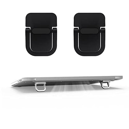 2pcs Keyboard Stands, Mini Laptop Stand for Desk, Portable Laptop Stand Compatible with MacBook Air Pro, Dell XPS, Lenovo, HP More. (Black)