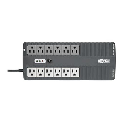 Eaton Tripp Lite Series INTERNET750U Small UPS Battery Backup & Surge Protector, 750VA / 450W, 12 Outlets, Computer Uninterruptible Power Supply Units for PC, 3-Year Warranty & $100,000 Insurance - style: 750VA