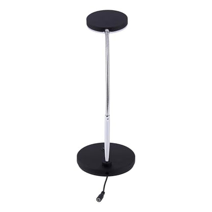 Bostitch Office LED Metal Gooseneck Desk Lamp, Flicker Free, Adjustable Head (VLED1800BK), Black