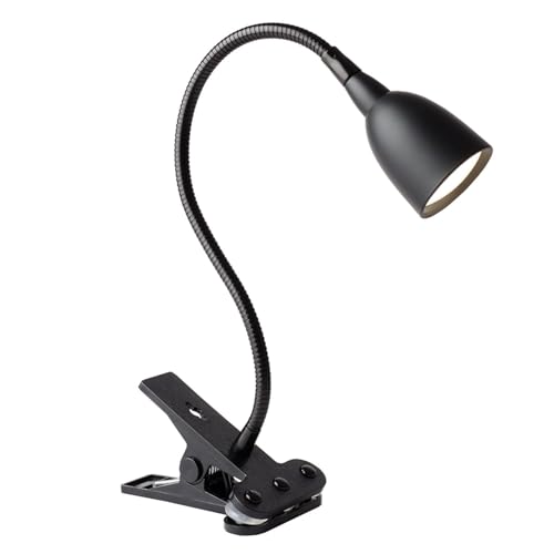 Newhouse Lighting NHCLP-OL-BK Olivia Dimmable and Color Temperature Changing Clamp Light Desk Lamp Black - color: Dimmable Black