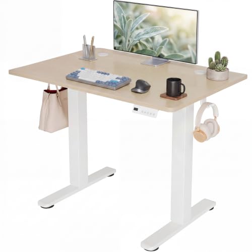Claiks Electric Small Standing Desk, 35x20 Inch, Nature - color: Nature, size: 35 Inch