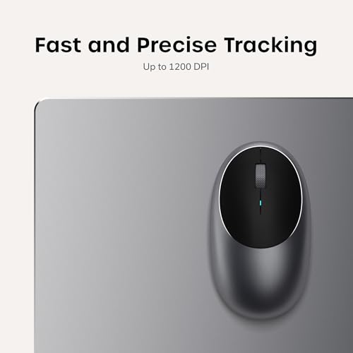 Satechi R2 Multimedia Remote Control & M1 Wireless Bluetooth Mouse, USB-C Rechargeable, Compact & Portable, for iPad Air, iPad Pro, MacBook Pro, MacBook Air
