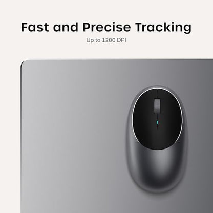 Satechi R2 Multimedia Remote Control & M1 Wireless Bluetooth Mouse, USB-C Rechargeable, Compact & Portable, for iPad Air, iPad Pro, MacBook Pro, MacBook Air