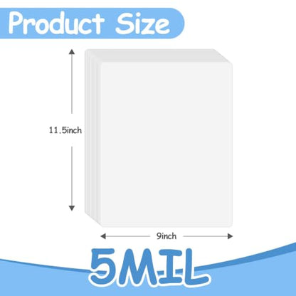 [5mil 1000 Pack] Laminating Pouches, 5 Mil Clear Thermal Laminating Pouches - size: 5mil 1000
