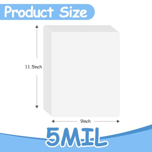 [5mil 1000 Pack] Laminating Pouches, 5 Mil Clear Thermal Laminating Pouches - size: 5mil 1000