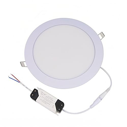 BSOD Ultra-Slim 24W Recessed Light Fixture: 12'' Flush Mount Ceiling Panel Lamp. Ideal for Kitchen, Bathroom, Dining, Living Room & Commercial Spaces(Natural White, 24W) - color: Natural White, size: 24W