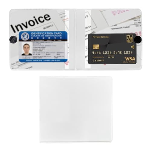 Ziciner Car Registration and Insurance Holder, 5.2"× 4.7" Premium Leather Auto Glove Box Organizer with Closure, Essential Car Document Holder for Card, Driver License (White) - color: White, size: 1 PC