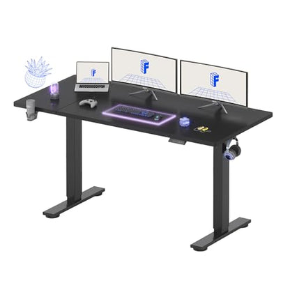 FLEXISPOT 63x32 Inch Electric Standing Desk, Black - color: Black, size: 63"x32"