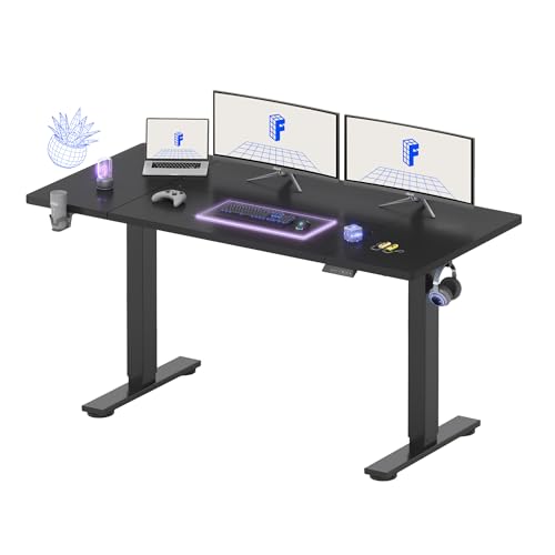 FLEXISPOT 63x32 Inch Electric Standing Desk, Black - color: Black, size: 63"x32"