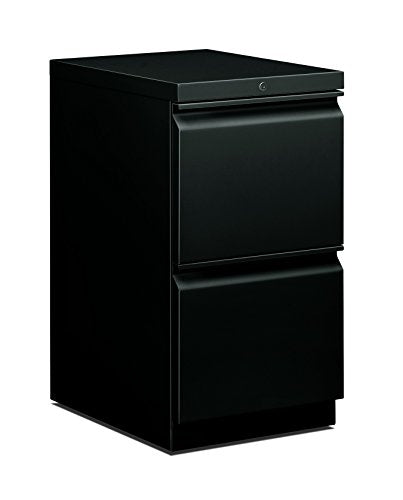 HON 33823RS 22-7/8-Inch Efficiencies Mobile Pedestal File with 2 File Drawers - color: Black