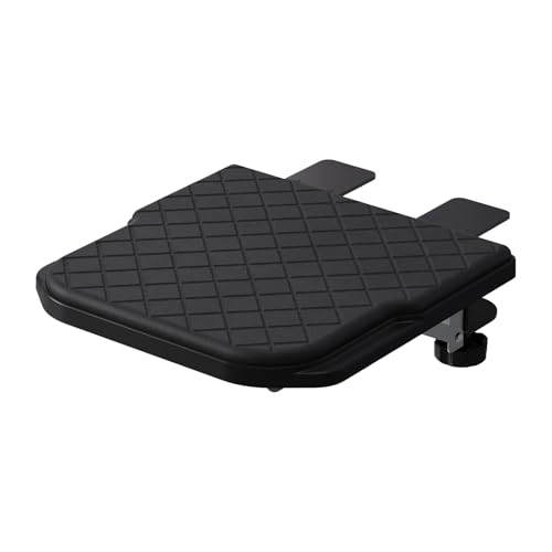 CABTE Ergonomics Desk Extender Tray, Table Mount Arm Wrist Rest Shelf, 90° Foldable Elbow Arm Support,Foldable, Computer Desk Extender Tray for Home and Office (Large Foldable) - size: 10.24 "