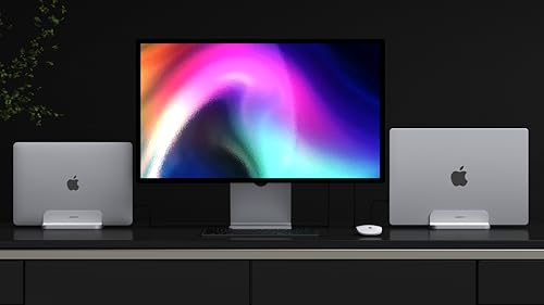Aluminum Laptop Stand, Sturdy and Adjustable, Compatible with Apple MacBook Pro/Air, Mac Mini, iPad Pro, Silver - color: Silver