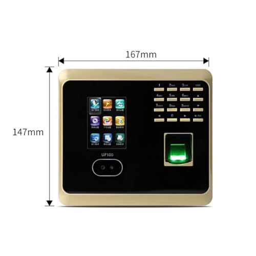 2.8 Inch LCD Time Clock for Small Businesses WiFi Fingerprint Face Recognition Access Control Time Attendance System for Small Businesses(Attendance Blue) - color: Attendance Blue