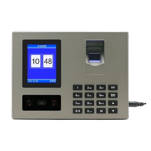 Fingerprint Time Clock, Time Clock,FA03 Attendance Machine Face Fingerprint Password Employee Check-in Device Recognition Apparatus Punch Card Equipment,