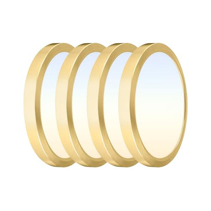 Hlite 9 Inch LED Flush Mount Ceiling Light,1800LM,4PacK,3CCT | 18W 3000K/4000K/5000K Selectable, Super Slim, Low Profile Round Ceiling Light Fixtures for Kitchen Bedroom Hallway,Gold - color: Gold, size: 9 inch-4