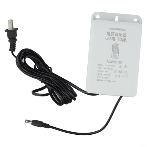 DC 12V-2A Mini UPS Battery Backup Interface with 6000mAh Capacity for WiFi, Router, Modem, and Security Cameras - Uninterruptible Power Supply Adapter for Outdoor Use
