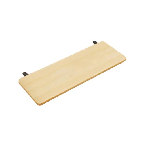 Desk Extender Tray, Punch-Free Clamp on 90° Foldable Keyboard Drawer Tray, Table Mount Armrest Shelf, Computer Elbow Arm Support (Wood Color, 19.7"*9.8"*0.5"/50cm*25cm*1.2cm) - color: Wood Color, size: 19.7"*9.8"*0.5"/50cm*25cm*1.2cm