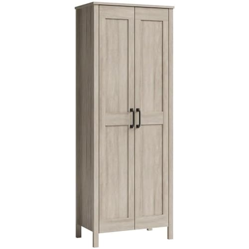 Sauder Miscellaneous Storage, Two-Door Storage Cabinet, in Spring Maple Finish - color: Spring Maple