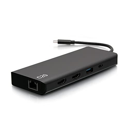 USB-C 9-in-1 Dual Display Docking Station with HDMI, Ethernet, USB, 3.5mm Audio and Power Delivery up to 60W - 4K 30Hz (TAA Compliant) - TAA Compliant