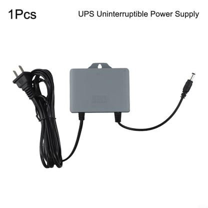 for MINI UPS, 800mAh/1200mAh/1800mAh Uninterruptible Power Supply DC Output 5V/2A DC 12V/2A, Power Supply Backup for Router, Modem, Security Camera(12V-1800 mAh)