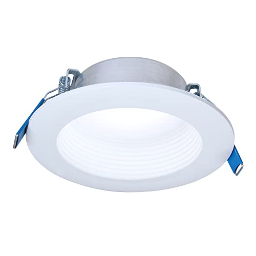 HALO LTB 4-inch Selectable CCT (3000K-5000K) Integrated LED, White Recessed Light, Dimmable Retrofit Trim - size: 4 inch, style: 3CCT Old Version