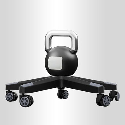 28" Heavy Duty Nylon Gaming Office Chair Base Replacement Part with Wheels | Computer Chair Base Legs with 5 Casters - color: Grey