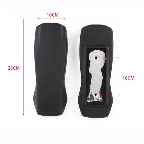 Milageto 2X Office Chair Armrest Pads Replacement PU Leather Universal Accessories Comfortable Water Resistant Office Chair Arm Rest, Style B